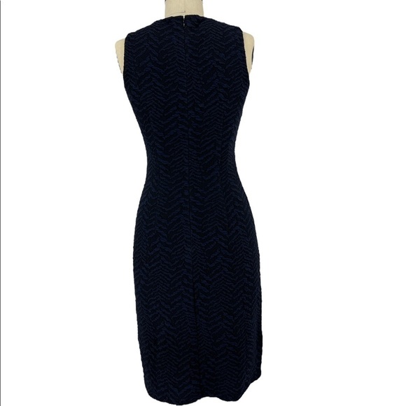 J McLaughlin Darcy dress black/navy Body con Scoopneck sleeveless SZ S NEW - Picture 4 of 11